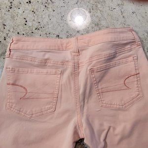 American Eagle peach jegging crop Size 6